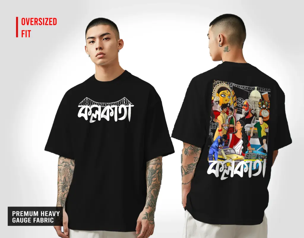 Kolkata Oversize T-Shirt BLACK