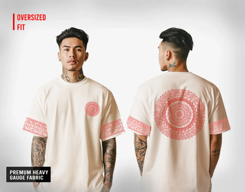 Bengali Traditional Oversize T-Shirt OFF-WHITE