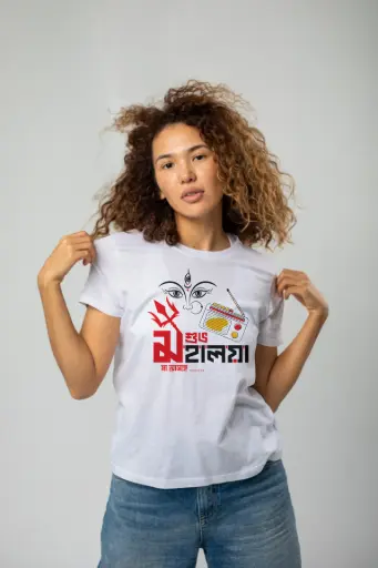 subho mahalaya ...bengali unisex printed t-shirt